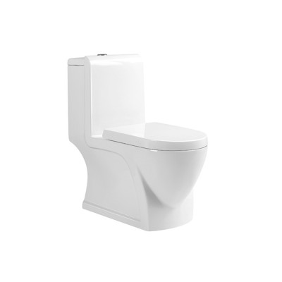 Ceramic s-trap modern one piece toilets commode bathroom wc western sanitary ware siphon toilet