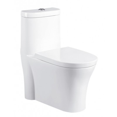 Cheap one piece sanitary ware siphonic  toilet