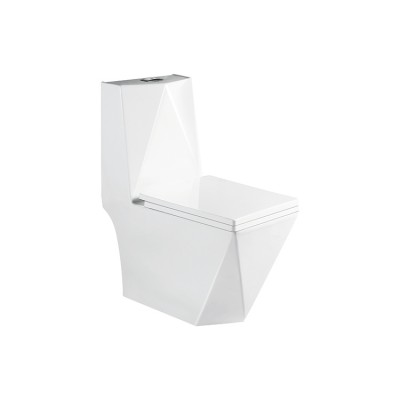 chaozhou Bathroom equipment Ceramic square one Piece WC Toilet