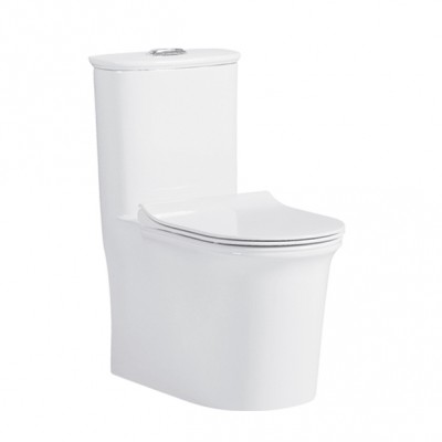 Tangdao most popular floor mounted ceramic Peeping Chinese toilet one piece toilets with flushing fitting